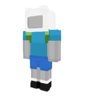 Adventure Time Minecraft skin overlay