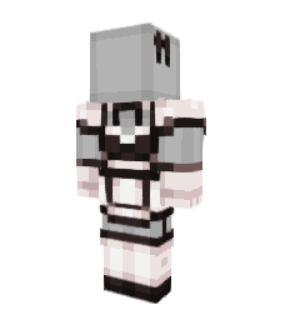 Aesthetic Maid Minecraft skin overlay