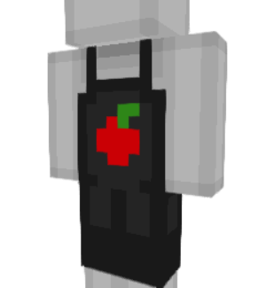 Apple Minecraft skin overlay