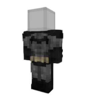 Batman Minecraft skin overlay