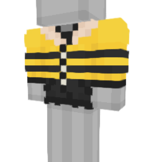 Bee Jacket Minecraft skin overlay