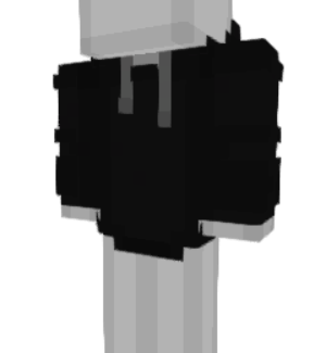 Black Hoodie Minecraft skin overlay