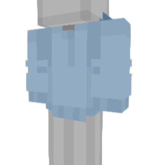 Blue Hoodie Minecraft skin overlay