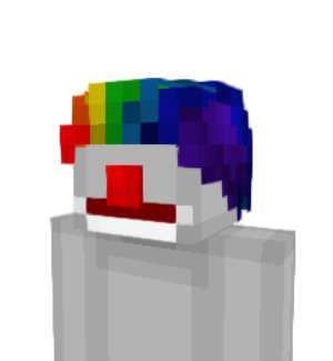 Clown Head Minecraft skin overlay