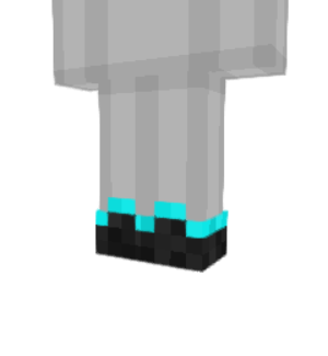 Cool Black Shoes Minecraft skin overlay