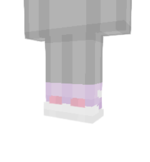 Cute Pink Shoes Minecraft skin overlay