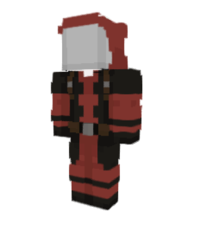 Deadpool Minecraft skin overlay