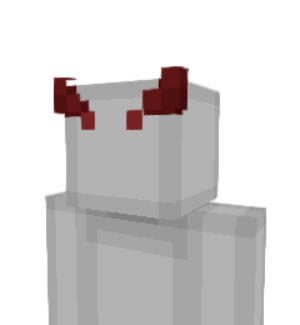 Demon horns Minecraft skin overlay