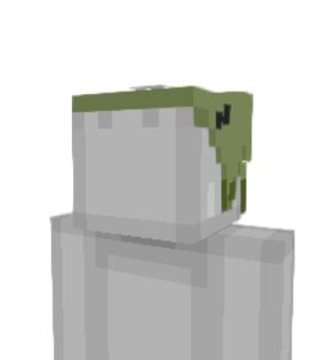 Dinosaur Hat Minecraft skin overlay