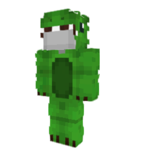 Dinosaur Outfit Minecraft skin overlay