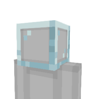 Glass Head Minecraft skin overlay